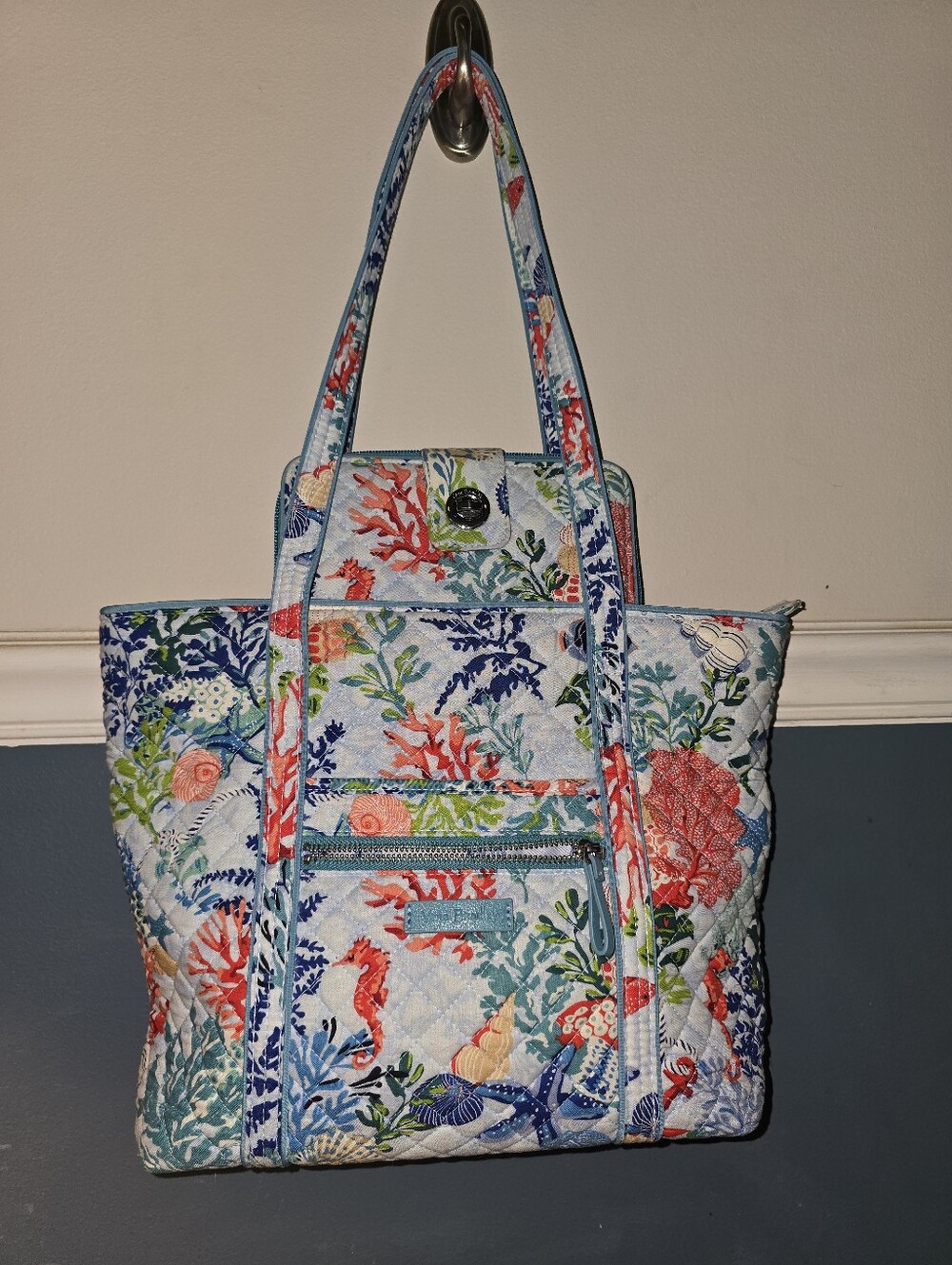 Vera Bradley "Shore Thing" Tote/Purse & Wallet Set***sealife***